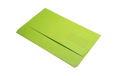 Essentials Document Wallets Foolscap Vibrant Green Pk40