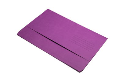 Essentials Document Wallets Foolscap Vibrant Purple Pk40