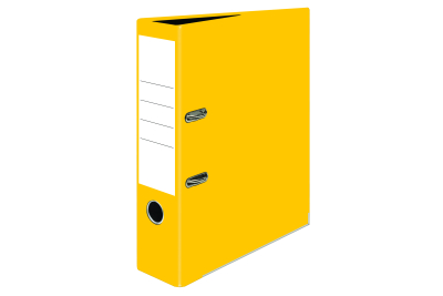 Performance Gloss Laminated Lever Arch File A4 Yellow Pk10