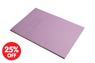 A4 Popular Exercise Book 80 Pages Pk50 8mm Feint & Margin Purple