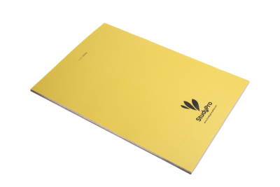 A4 Popular Exercise Book 80 Pages Pk50 8mm Feint & Margin Yellow 1
