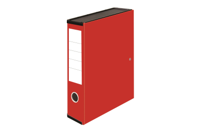 Performance Gloss Laminated Box File Red Pk1