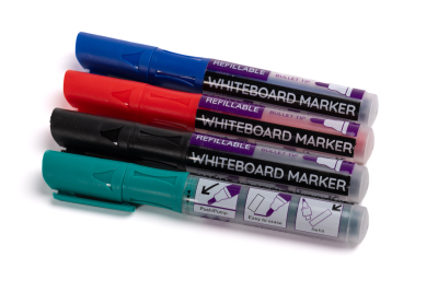 Premium Whiteboard Marker Bullet Tip Black Pk12 1