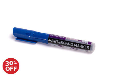 Premium Whiteboard Marker Bullet Tip Blue Pk12