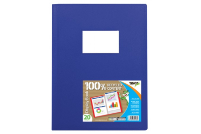 Performance Flexible Presentation/Display Book Blue  A4  20 Pocket Pk 1