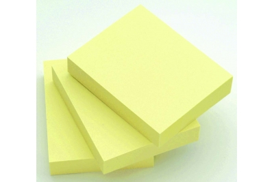 Popular Sticky Notes 75 x 75mm Yellow Pk12 1