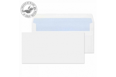 Popular White Self Seal Wallet DL (110 x 220mm) 80gsm Pack 1000