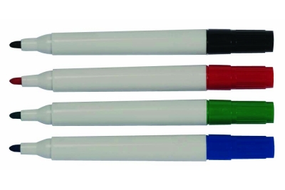Popular Whiteboard Marker Bullet Tip Red Pk10 1