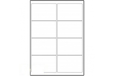 Graphic Labels A4 Round Corners 99 X 67mm X8 White