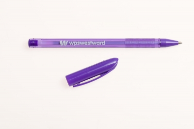 Premium Ballpoint Pen Purple Pk50 1