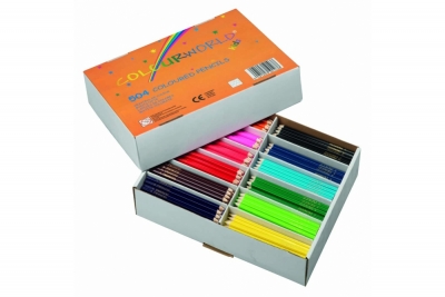 Popular Colouring Pencils Assorted Pk500