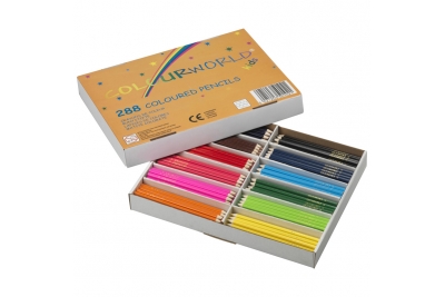 Popular Colouring Pencils  Assorted In Gratnells Tray Pk 288 